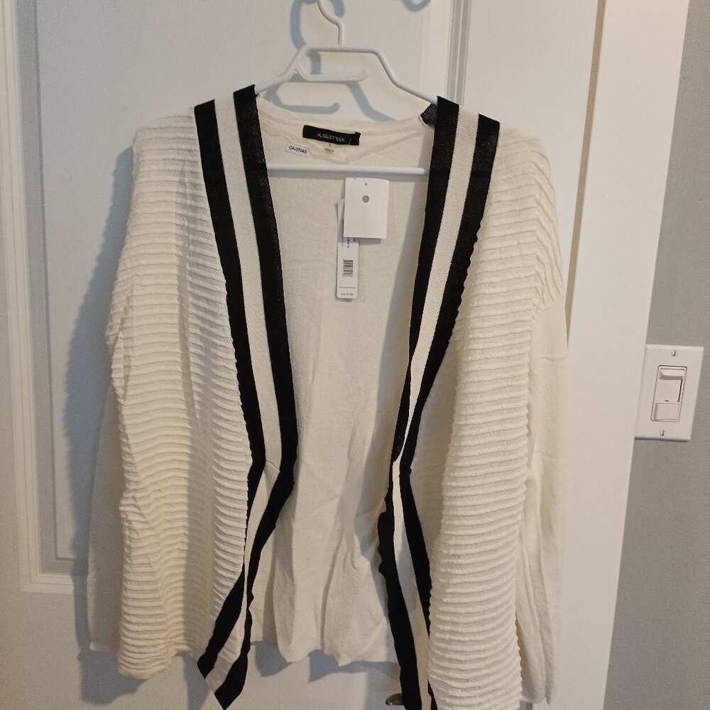 Women's August Silk Cardigan Size Large